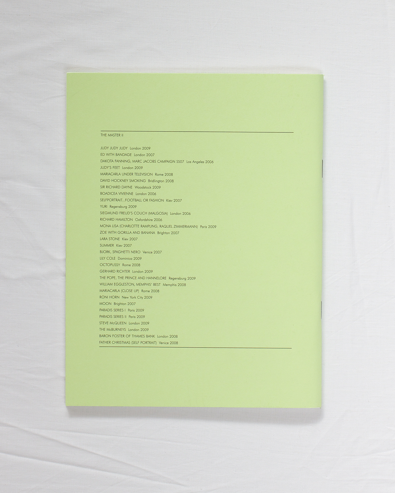 The Master II by Juergen Teller